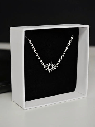 Sonnen Armkette aus Edelstahl in silber von Lymaja Jewelry 