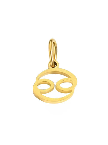 Halsketten Sternzeichen Charm Krebs Anhänger in gold aus Edelstahl von Lymaja Jewelry