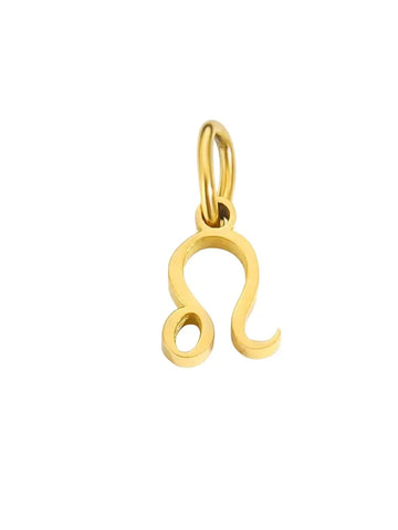 Halsketten Sternzeichen Charm Löwe Anhänger in gold aus Edelstahl von Lymaja Jewelry