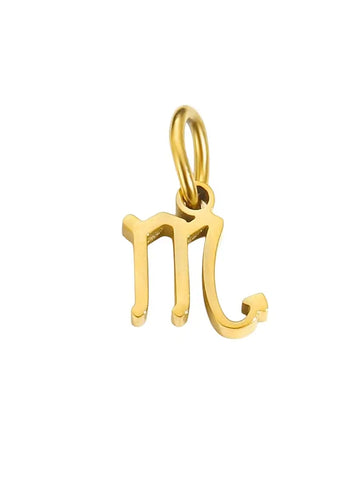 Halsketten Sternzeichen Charm Skorpion Anhänger in gold aus Edelstahl von Lymaja Jewelry