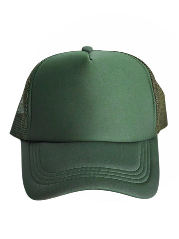 Khaki Trucker Cap für Frauen als klassische Baseball Cap mit gebogenem Schirm